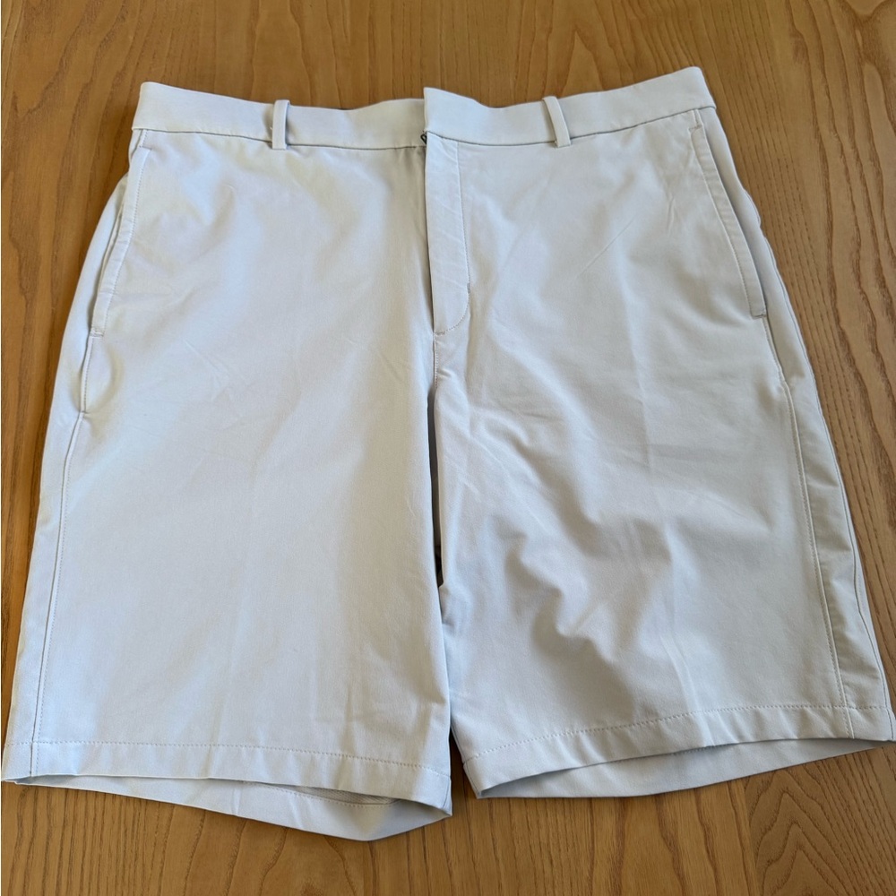 Nike White Flat Dry Fit Golf Shorts- Flat Front